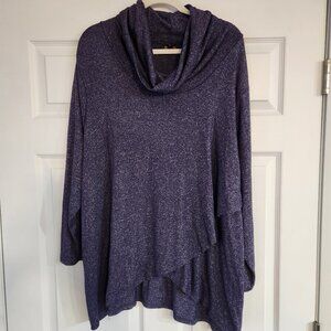 Lee Mock Turtleneck Dress Blouse